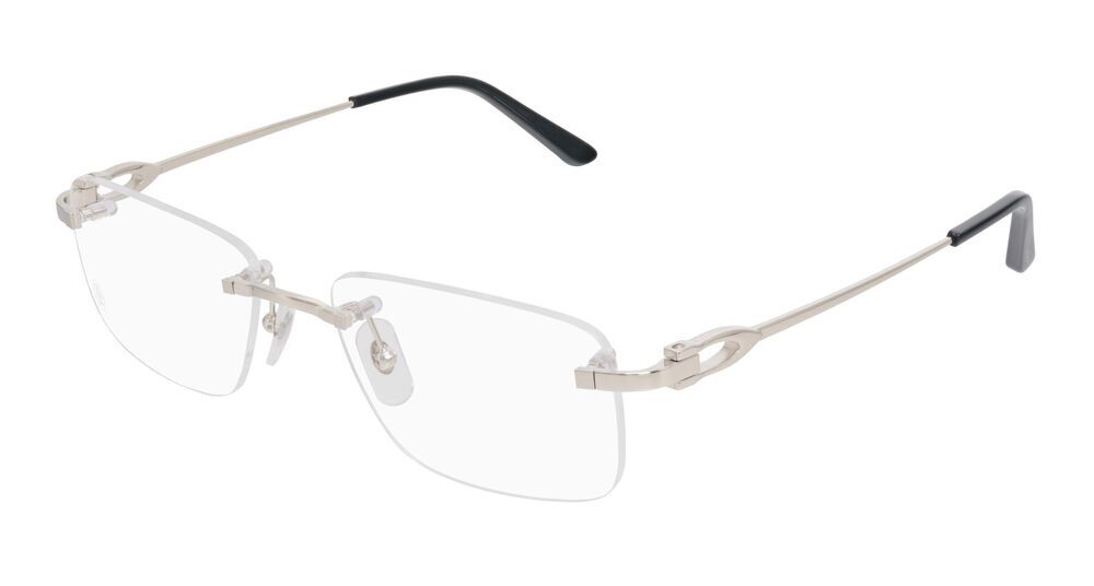 NWT Cartier CT0521o-002 Silver 56mm Glasses